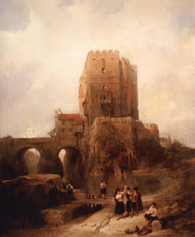 David Roberts Doorish Tower on the Bridge at Cordoba